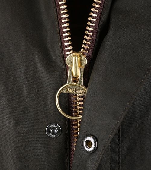 Barbour Classic Bedale Wax Jacket Olive Green Product / Detail