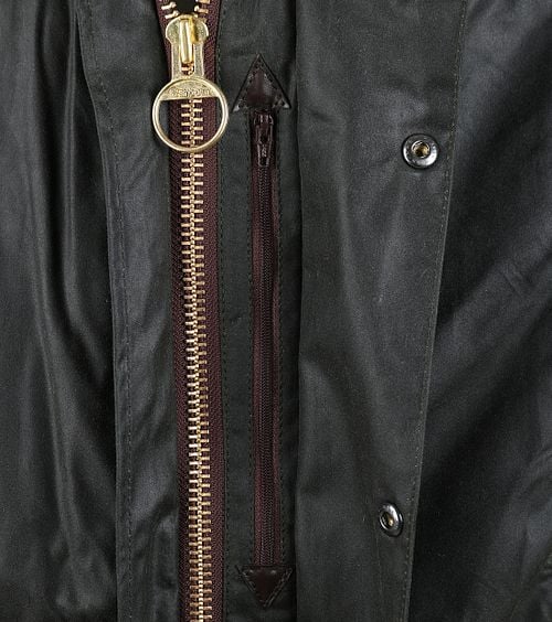 Barbour Border Wax Jas Groen Product / Detail