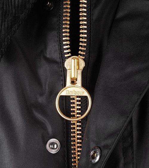 Barbour Waxjas Beaufort Black Model / Detail