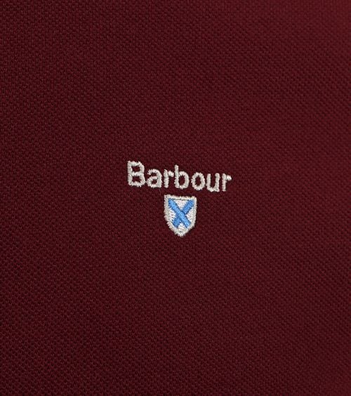 Barbour Polo Tartan Piqué Bordeaux Product / Detail