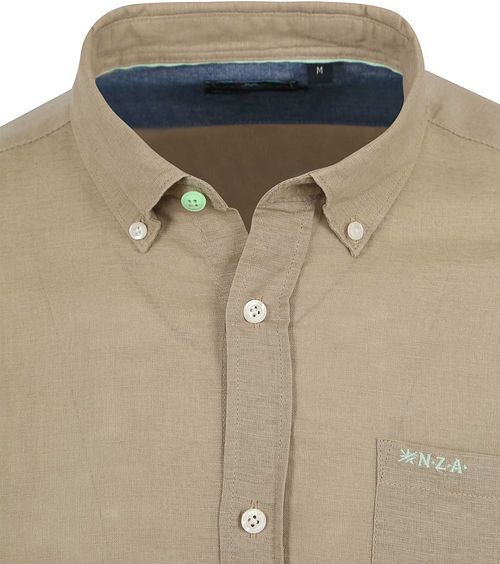NZA Shirt Okarito Linen Beige Product / Detail