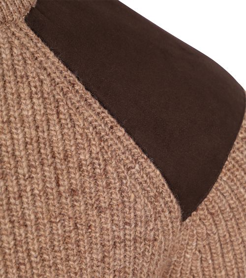 Barbour Pullover Raisthorpe Lambswool Beige Product / Detail