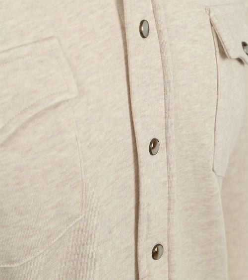 Profuomo Overshirt Western Jersey Ecru Product / Detail