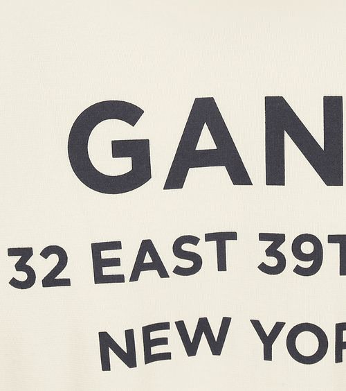Gant T-shirt Graphic Logo Ecru Product / Detail