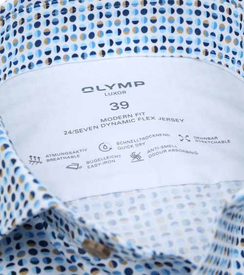 OLYMP Luxor Hemd Kreise Blau Product / Detail