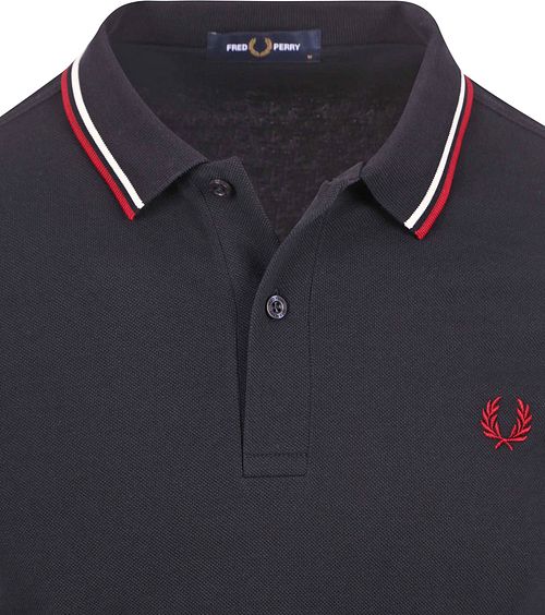Fred Perry Langarm-Poloshirt Navy T55 Product / Detail