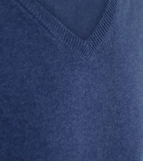Steppin' Out Pullover Cashmere V-Ausschnitt Kobaltblau Product / Detail