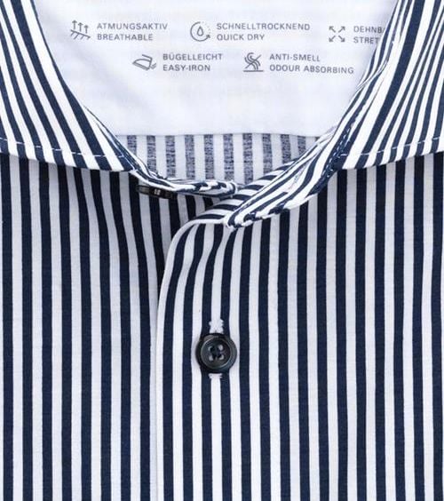 Olymp Luxor Overhemd Strepen Navy Product / Detail