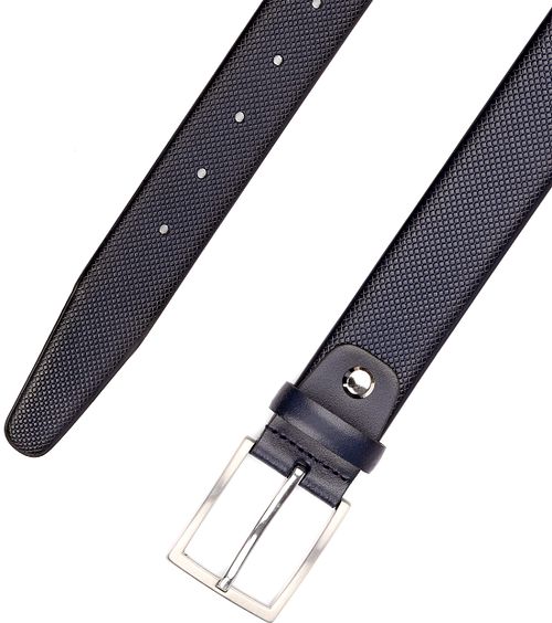 Suitable Ceinture Structure En Cuir Bleu Marine Product / Detail