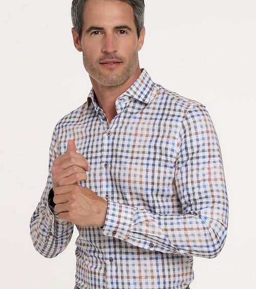 R2 Chemise A Carreaux Multicolour Model / Voorkant