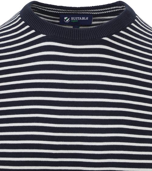 Suitable Respect Pull Otto Rayures Bleu Product / Detail