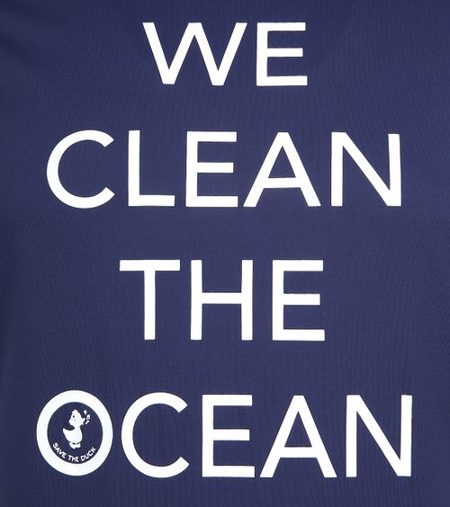 Save The Duck T-shirt Marine Stretch Texte Product / Detail
