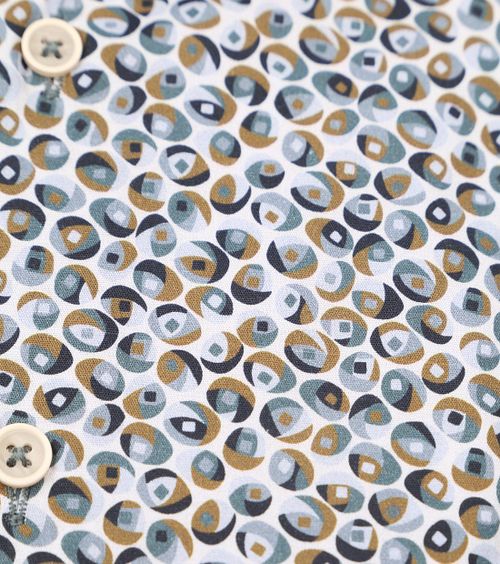 Blue Industry Overhemd Print Groen Product / Detail