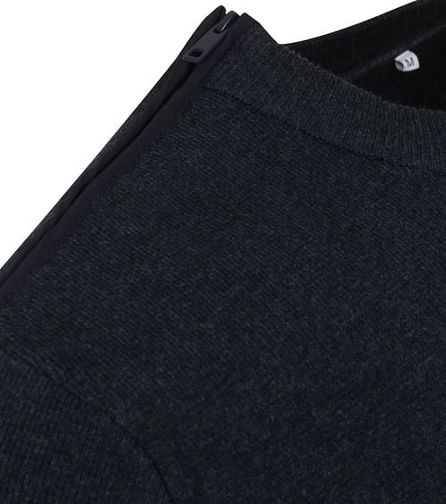 Blue Industry Sweater Grey Zipper Product / Detail