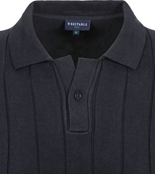Suitable Respect Polo Shirt Drop Needle Navy Product / Detail