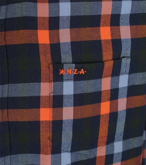 NZA Shirt West Coast Flannel Plaid Blue Product / Detail