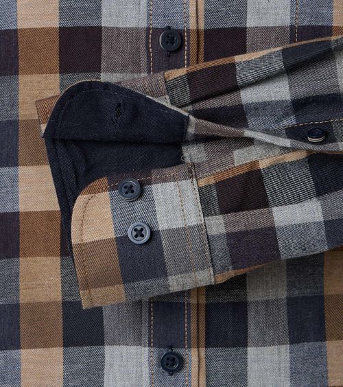 Casa Moda Casual Shirt Checks Grey Product / Detail
