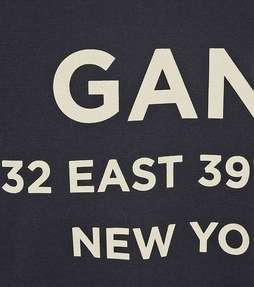 Gant T-shirt Graphic Logo Navy Product / Detail