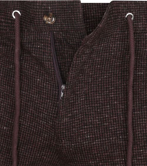 Suitable Chino Das Pied de Poule Aurbergine Product / Detail