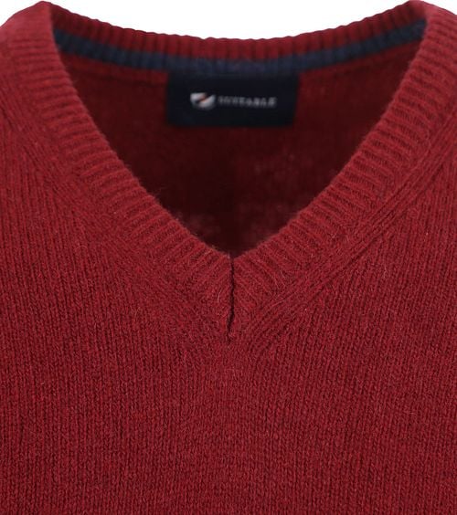 Suitable Lammwolle Pullover V-Ausschnitt Bordeaux Product / Detail