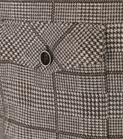Blue Industry Overshirt Print Brown Product / Detail