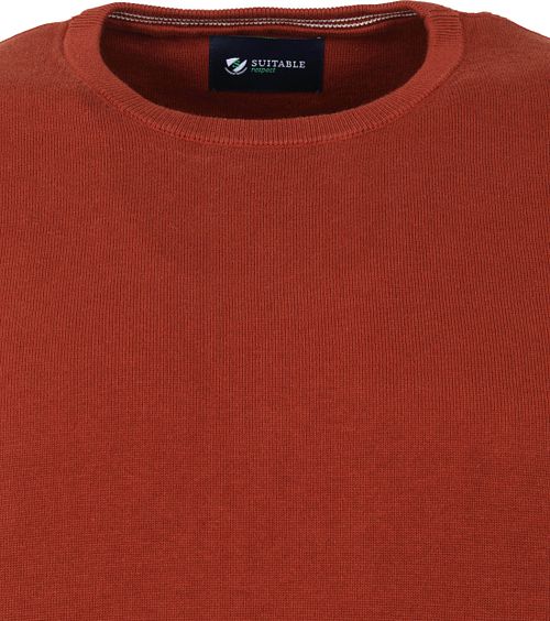 Suitable Respect Oini Pullover O-Neck Rust Product / Detail