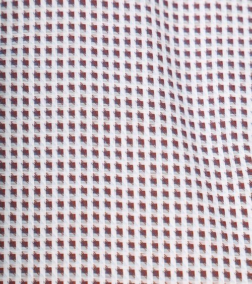 OLYMP Shirt Level 5 Print White Bordeaux Product / Detail
