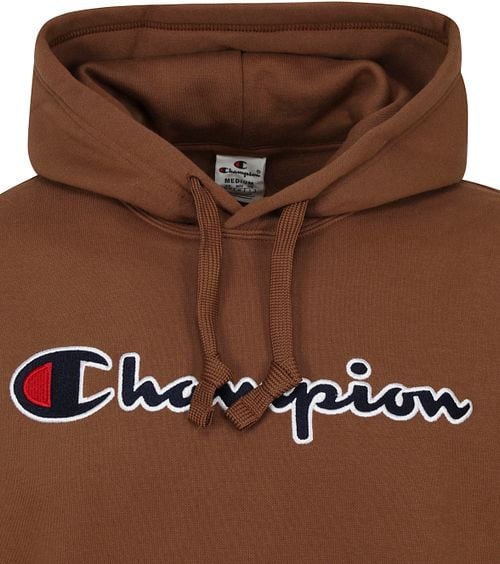 Champion Hoodie Logo Braun Product / Detail