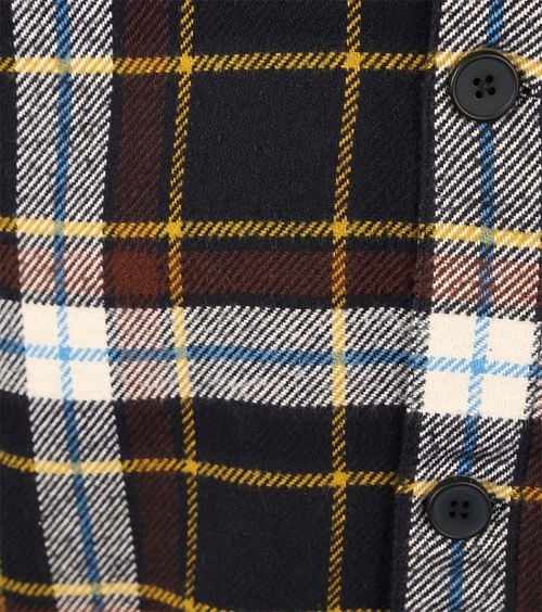 KnowledgeCotton Apparel Overshirt Dark Blue Checkered Product / Detail