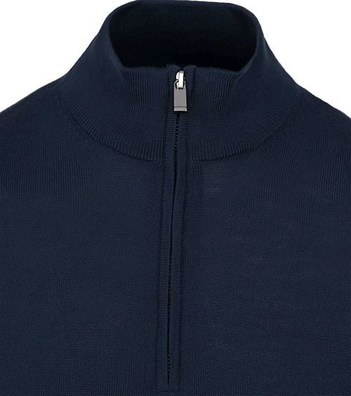 Suitable Merino Half Zip Sweater Navy Product / Detail