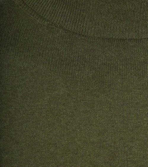 Steppin' Out Rollneck Pullover Cotton Cashmere Olive Green Product / Detail