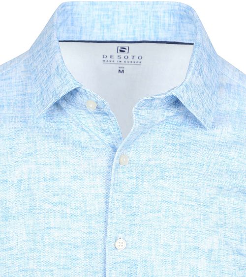 Desoto Chemise Kent Monochrome Bleu Product / Detail