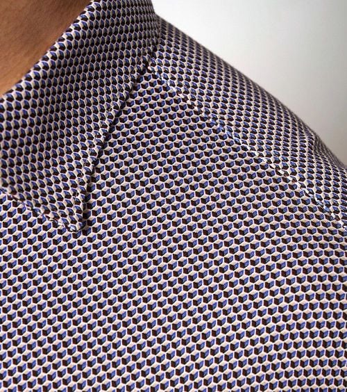 Desoto Shirt Kent Print Multicolour Model / Detail