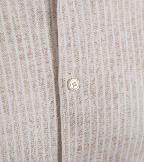 Desoto Shirt Kent Monochrome Stripes Beige Product / Detail
