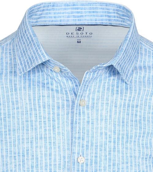 Desoto Shirt Kent Monochrome Stripes Blue Product / Detail