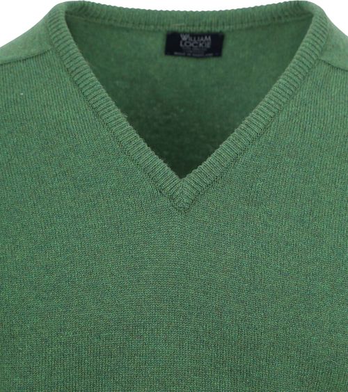 7092 HF V-NECK Gras Groen M10045