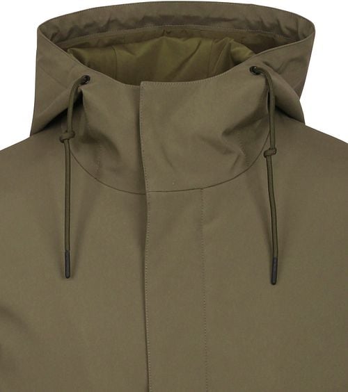 Suitable Jas Hood Tech Olijfgroen Product / Detail