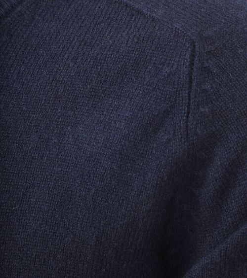 Steppin' Out Pullover V-Ausschnitt Lammwolle Navy Product / Detail