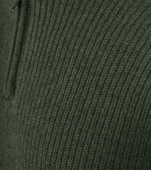 Steppin' Out Half Zip Pullover Lammwolle Olivgrün Product / Detail