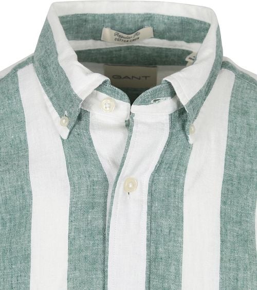 Gant Overhemd Streep Bold Linnen Groen Product / Detail