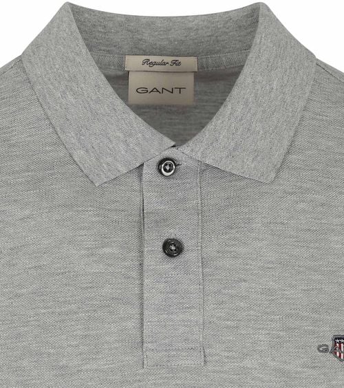 Gant Shield Piqué Polo Shirt Grey Product / Detail