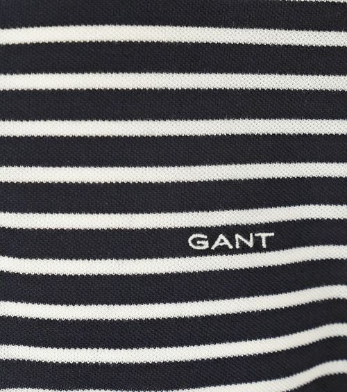 Gant Poloshirt Pique Navy Streep Product / Detail