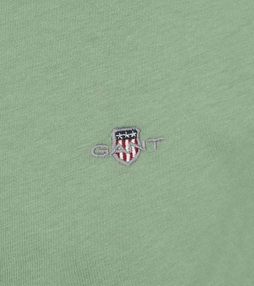 Gant T-shirt Shield Logo Groen Product / Detail