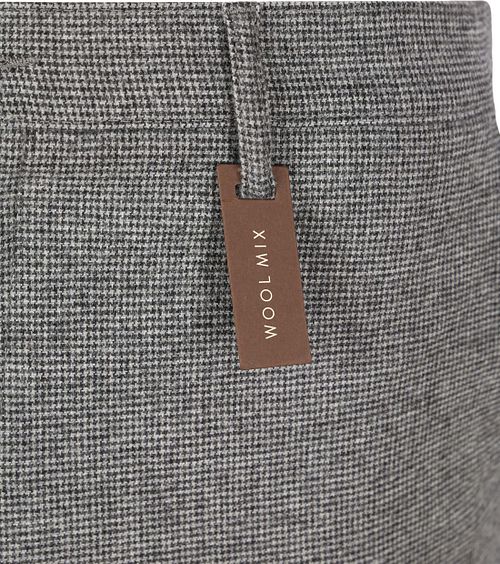 Alberto Rob Hose Pied de Poule Grau Product / Detail