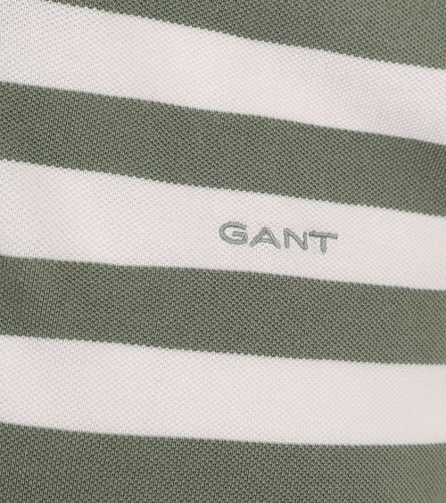 Gant Polo Shirt Stripes Green Product / Detail