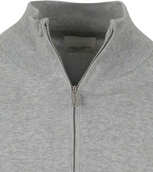 Profuomo Half Zip Pullover Luxury Grey Product / Detail