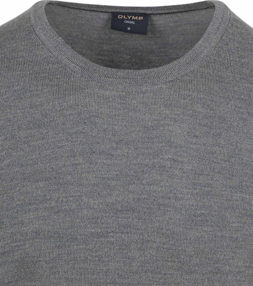 Olymp Pullover O-Neck Wool Grey Product / Detail
