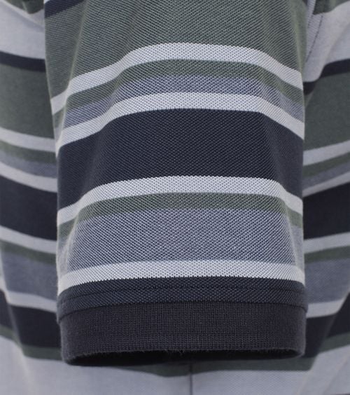 Casa Moda Poloshirt Streep Groen Product / Detail