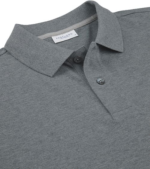 Profuomo Piqué Poloshirt Antraciet Product / Detail