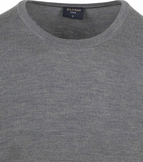 Olymp Trui O-Hals Wol Grijs Product / Detail